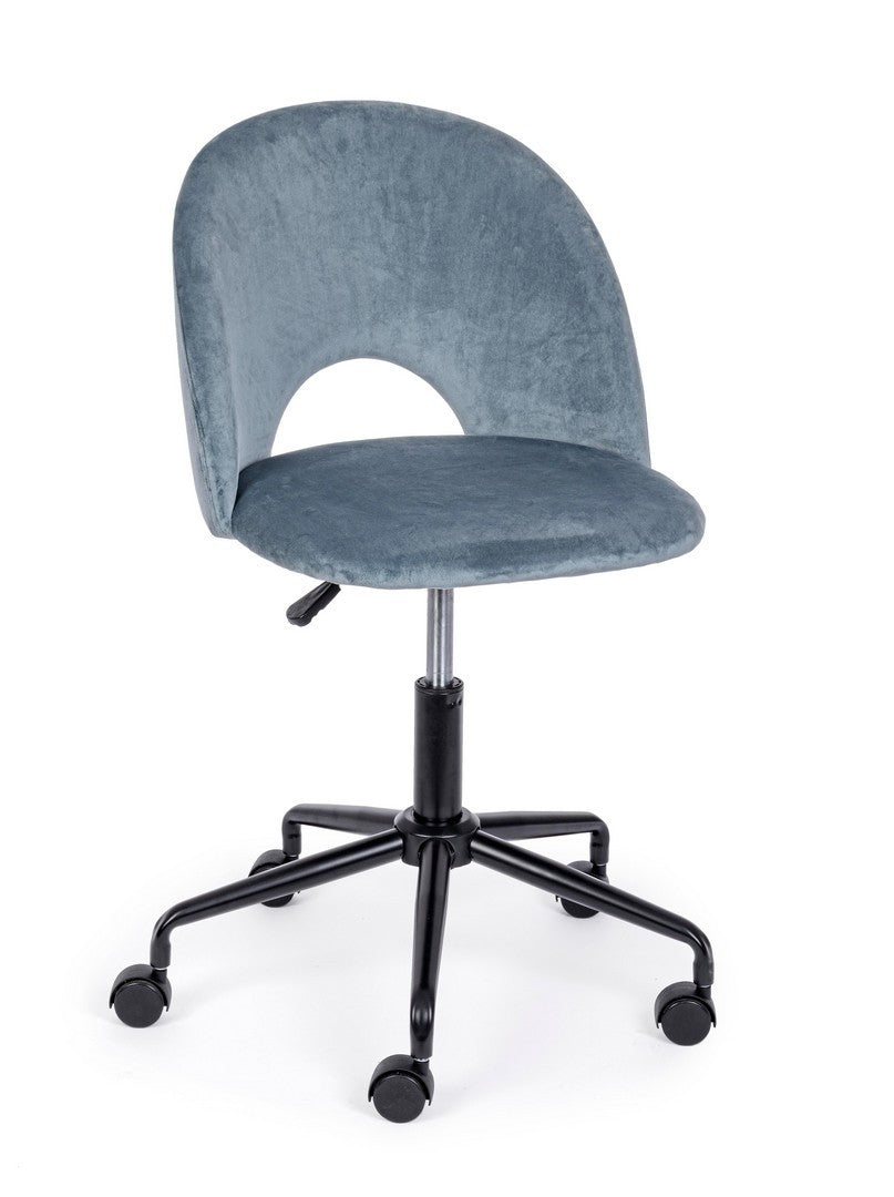 SEDIA UFFICIO LINZEY AZZURRO