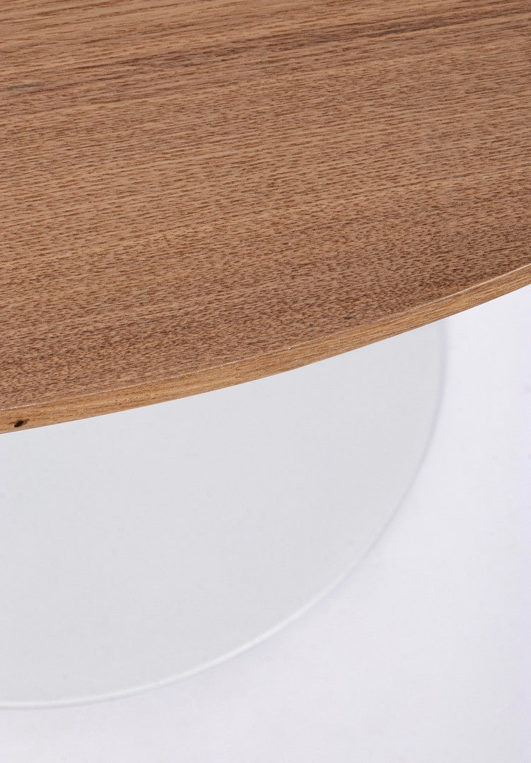 TAVOLO BLOOM TOP VENEER  BIANCO D100