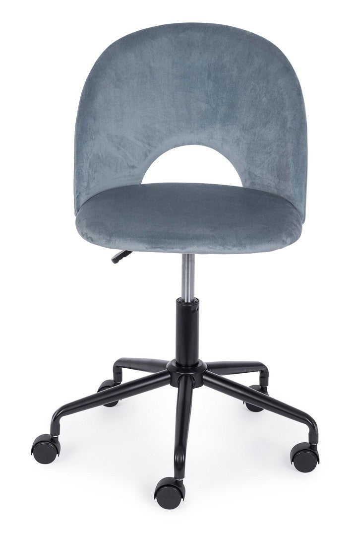 SEDIA UFFICIO LINZEY AZZURRO