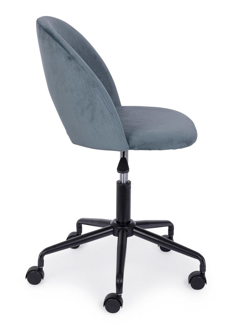 SEDIA UFFICIO LINZEY AZZURRO