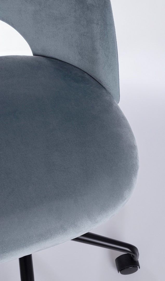 SEDIA UFFICIO LINZEY AZZURRO
