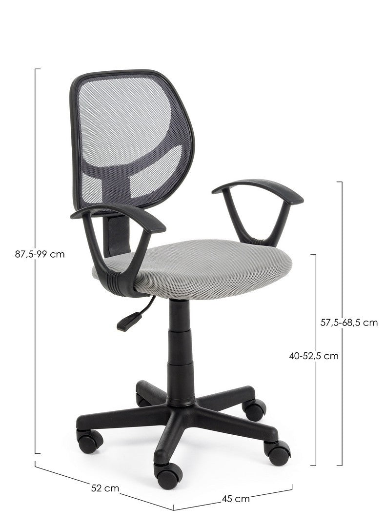 SEDIA UFFICIO ELLA GRIGIO