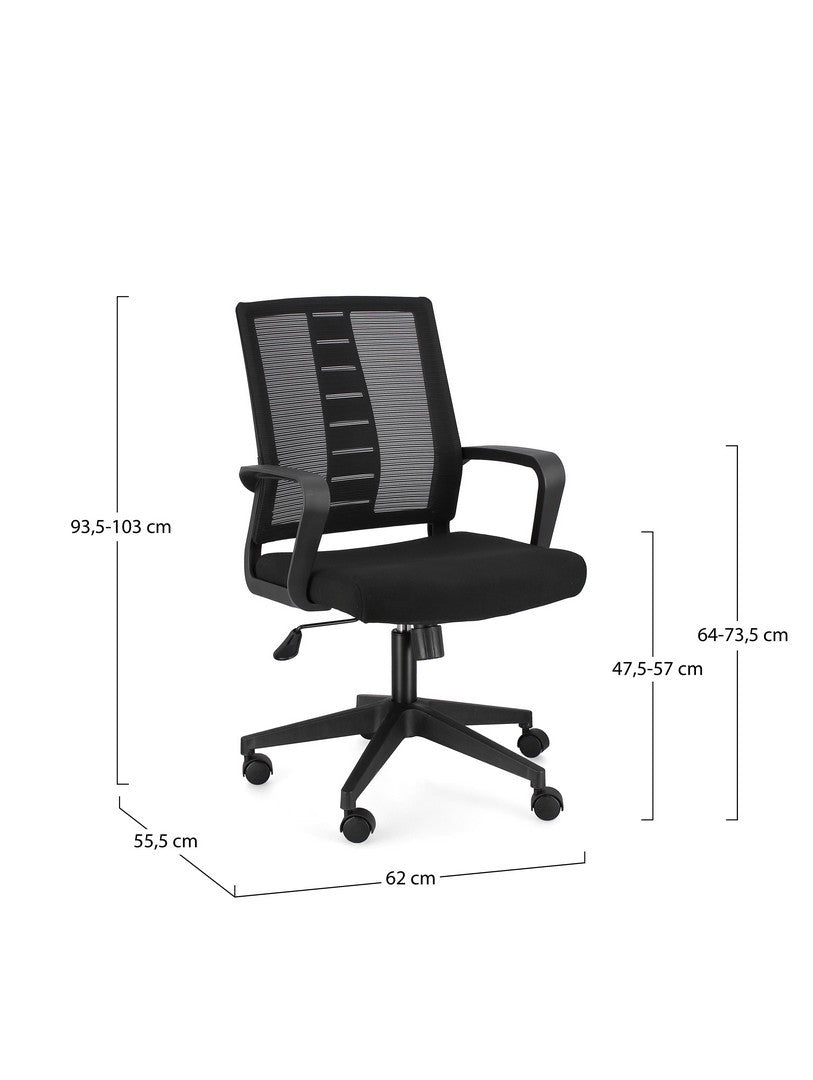 SEDIA UFFICIO DAVID  NERO