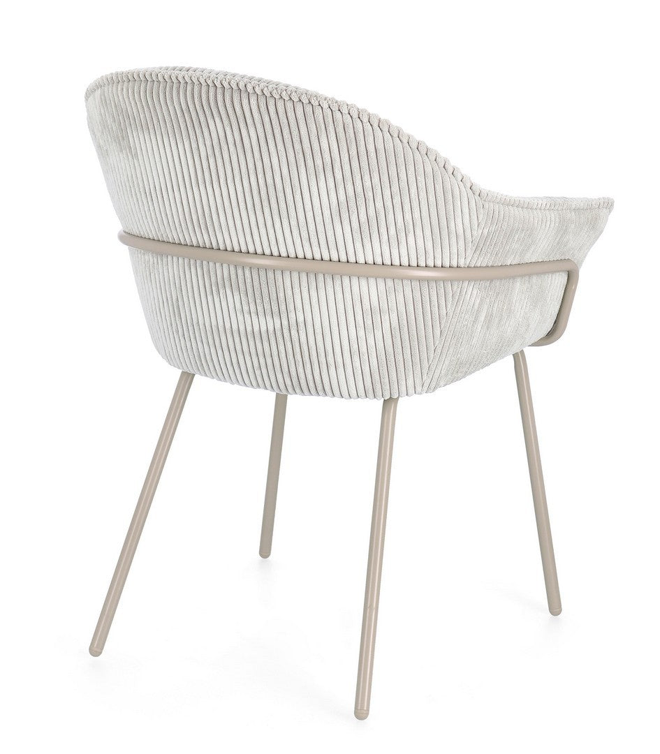 SEDIA LEONARDO GRIGIO CHIARO