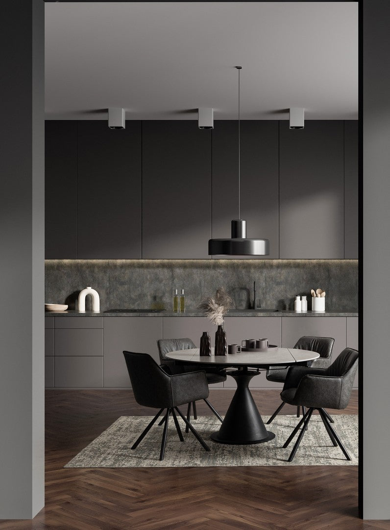 TAVOLO ALLUNGABILE CONO NERO  85-135