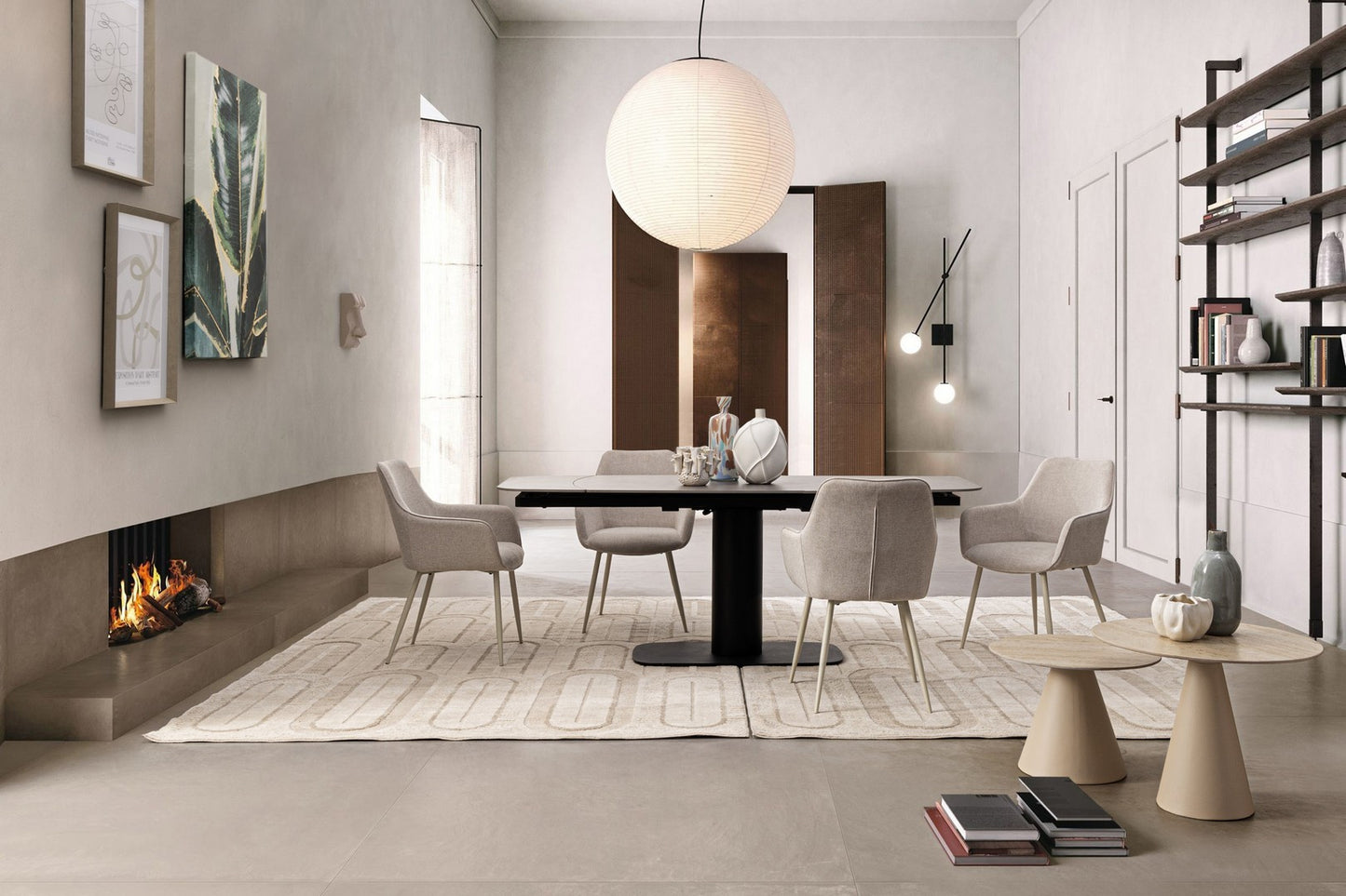 TAVOLO ALLUNGABILE  JEREMIAS NERO 140-200X80