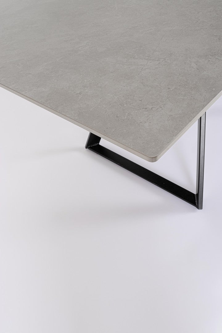 TAVOLO ALLUNGABILE REETA 120/180X90 NERO/GRIGIO