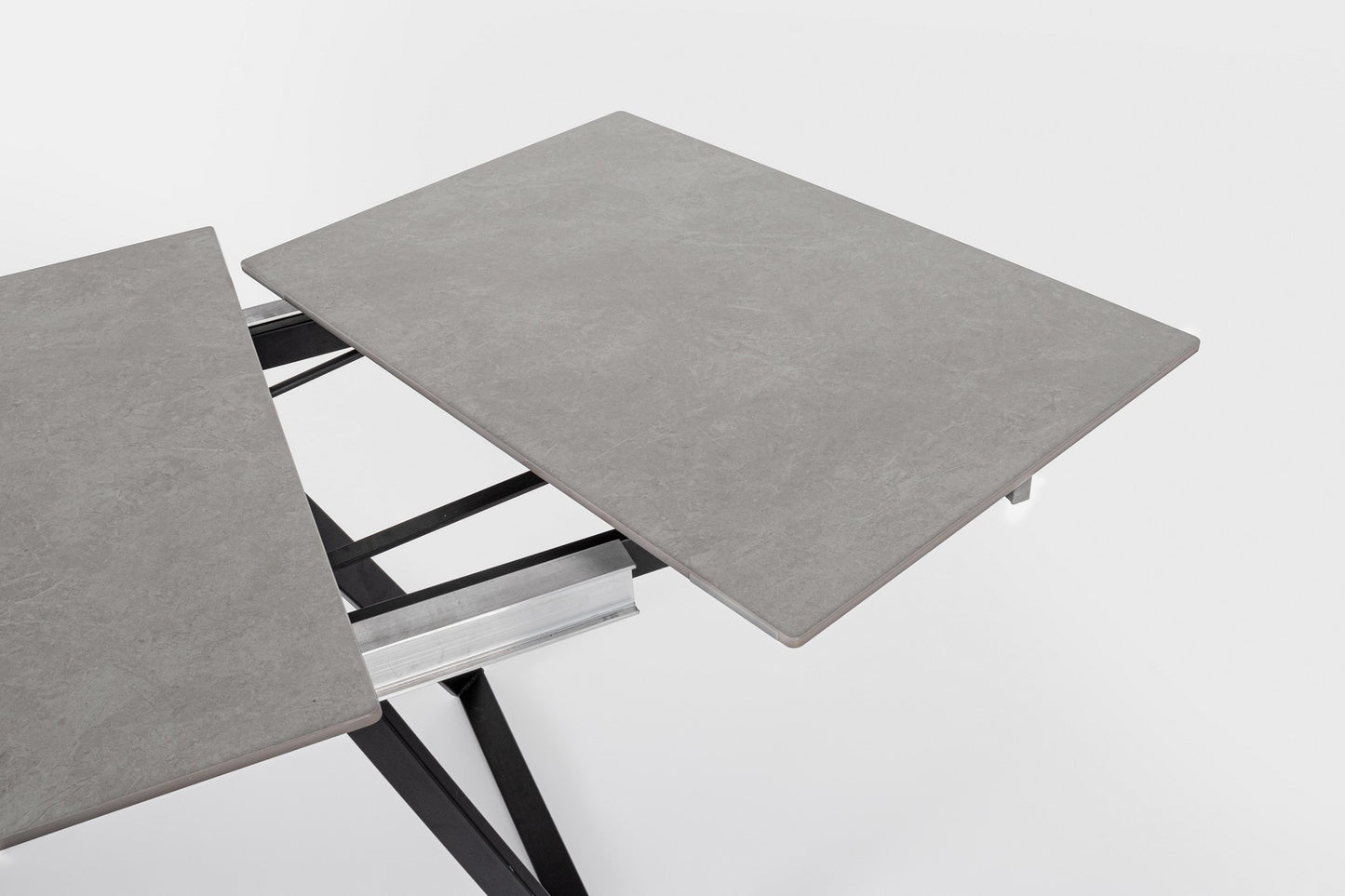 TAVOLO ALLUNGABILE REETA 120/180X90 NERO/GRIGIO