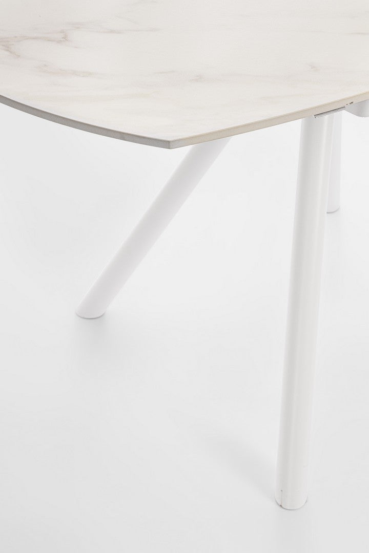 TAVOLO ALLUNGABILE RAUNI D87/135 BIANCO/BIANCO