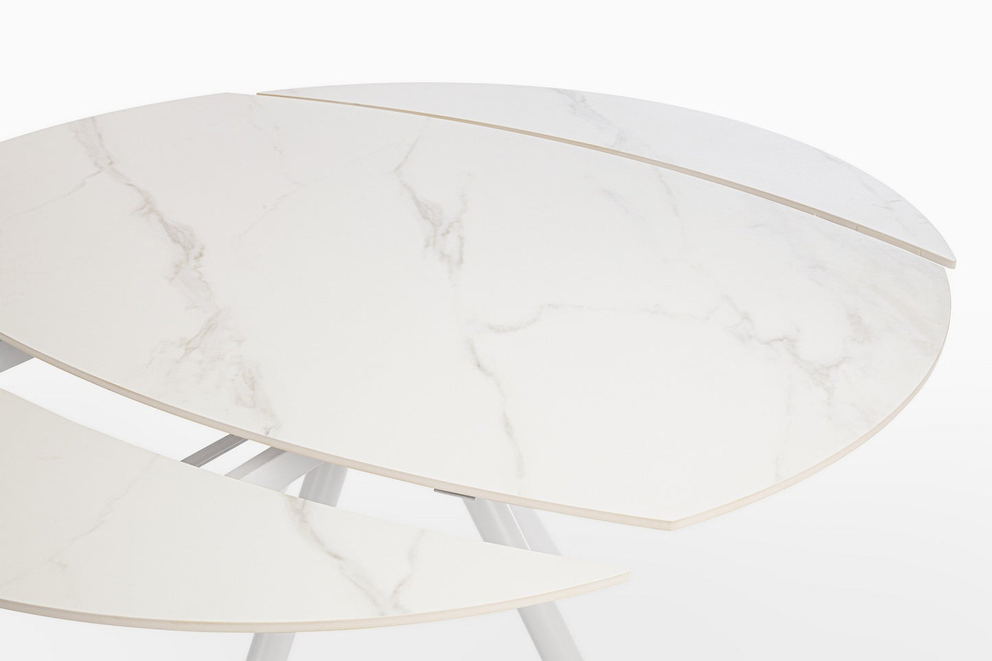 TAVOLO ALLUNGABILE RAUNI D87/135 BIANCO/BIANCO