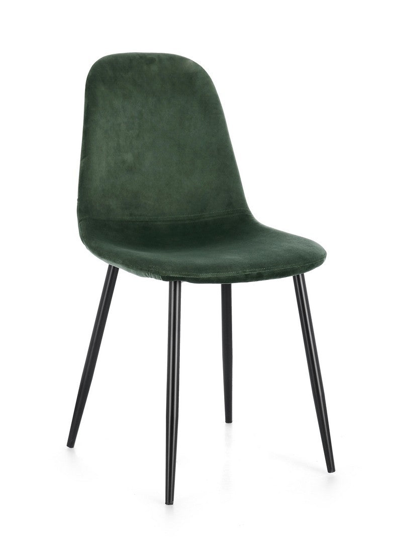 SEDIA SIENNA  VELLUTO VERDE SCURO