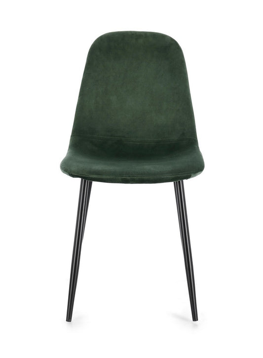 SEDIA SIENNA  VELLUTO VERDE SCURO