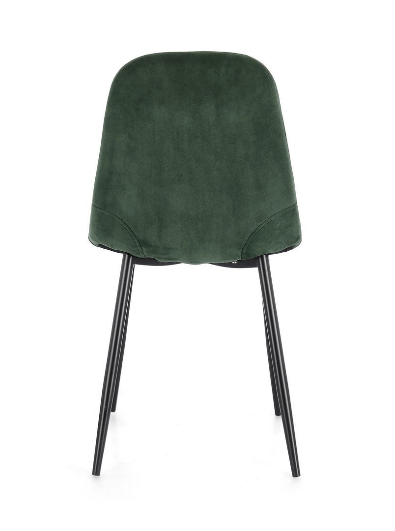 SEDIA SIENNA  VELLUTO VERDE SCURO