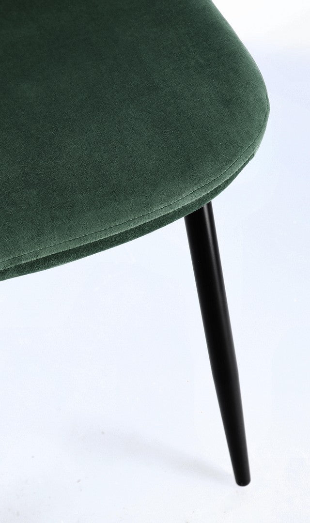 SEDIA SIENNA  VELLUTO VERDE SCURO