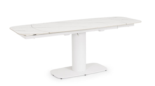 TAVOLO ALLUNGABILE JEREMIAS 140-200X80 BIANCO