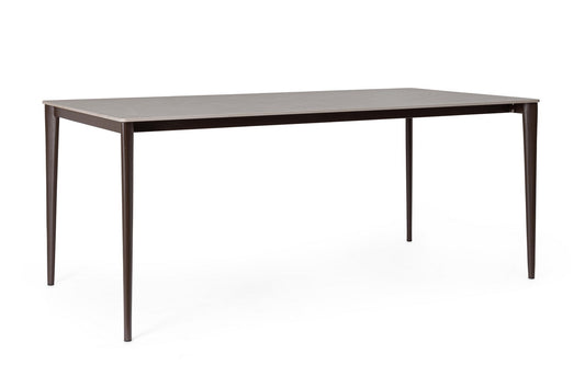 TAVOLO FISSO DADO 180X90 RUST/GRIGIO CHIARO
