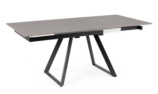 TAVOLO ALLUNGABILE REETA 120/180X90 NERO/GRIGIO