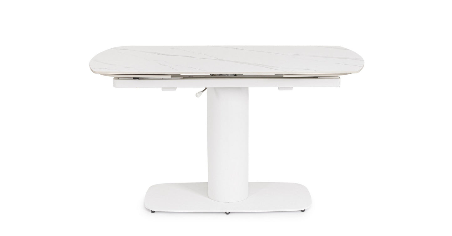 TAVOLO ALLUNGABILE JEREMIAS 140-200X80 BIANCO