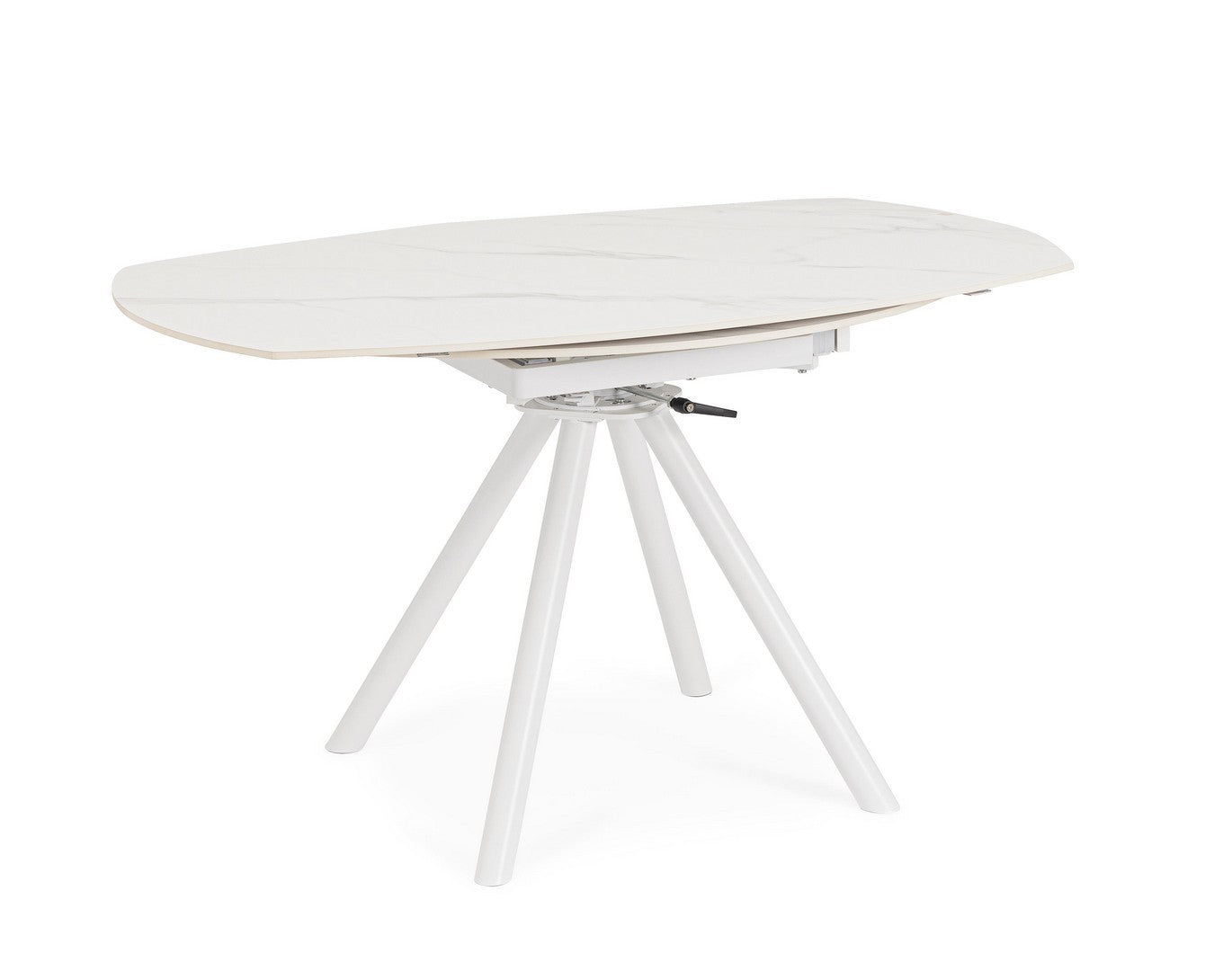 TAVOLO ALLUNGABILE RAUNI D87/135 BIANCO/BIANCO