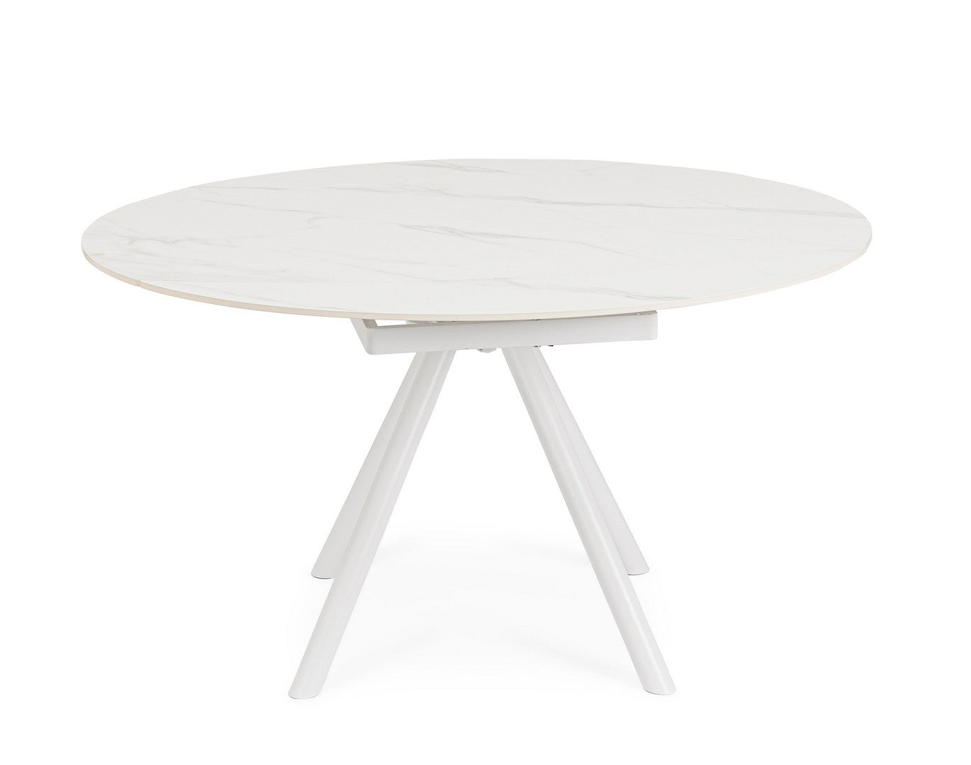 TAVOLO ALLUNGABILE RAUNI D87/135 BIANCO/BIANCO