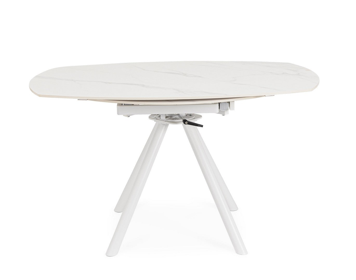 TAVOLO ALLUNGABILE RAUNI D87/135 BIANCO/BIANCO