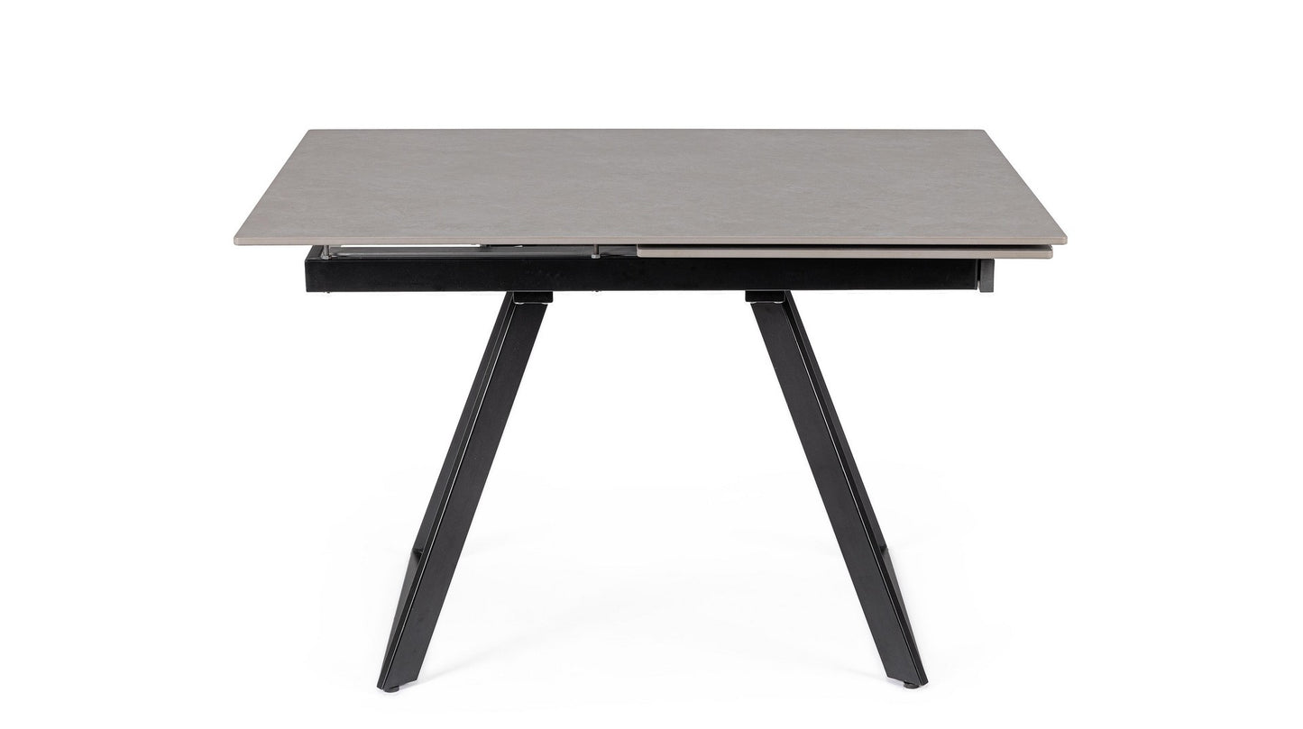 TAVOLO ALLUNGABILE REETA 120/180X90 NERO/GRIGIO
