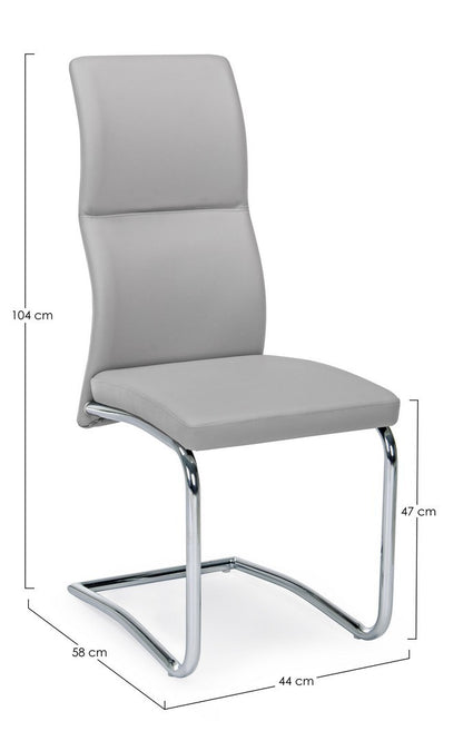 SEDIA THELMA GRIGIO CHIARO