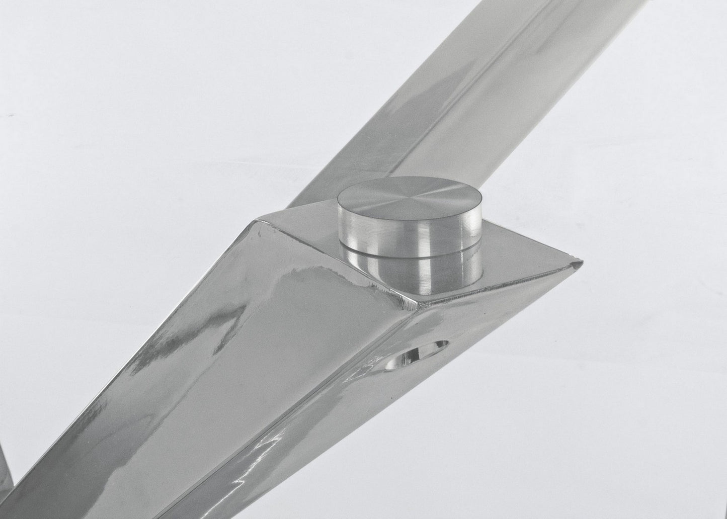 TAVOLO MAY RETT ACCIAIO 160X90