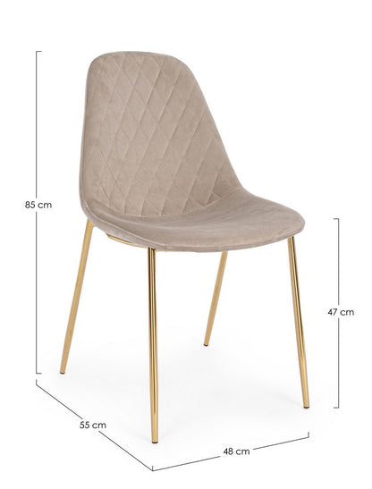 SEDIA TERRY VELLUTO TORTORA