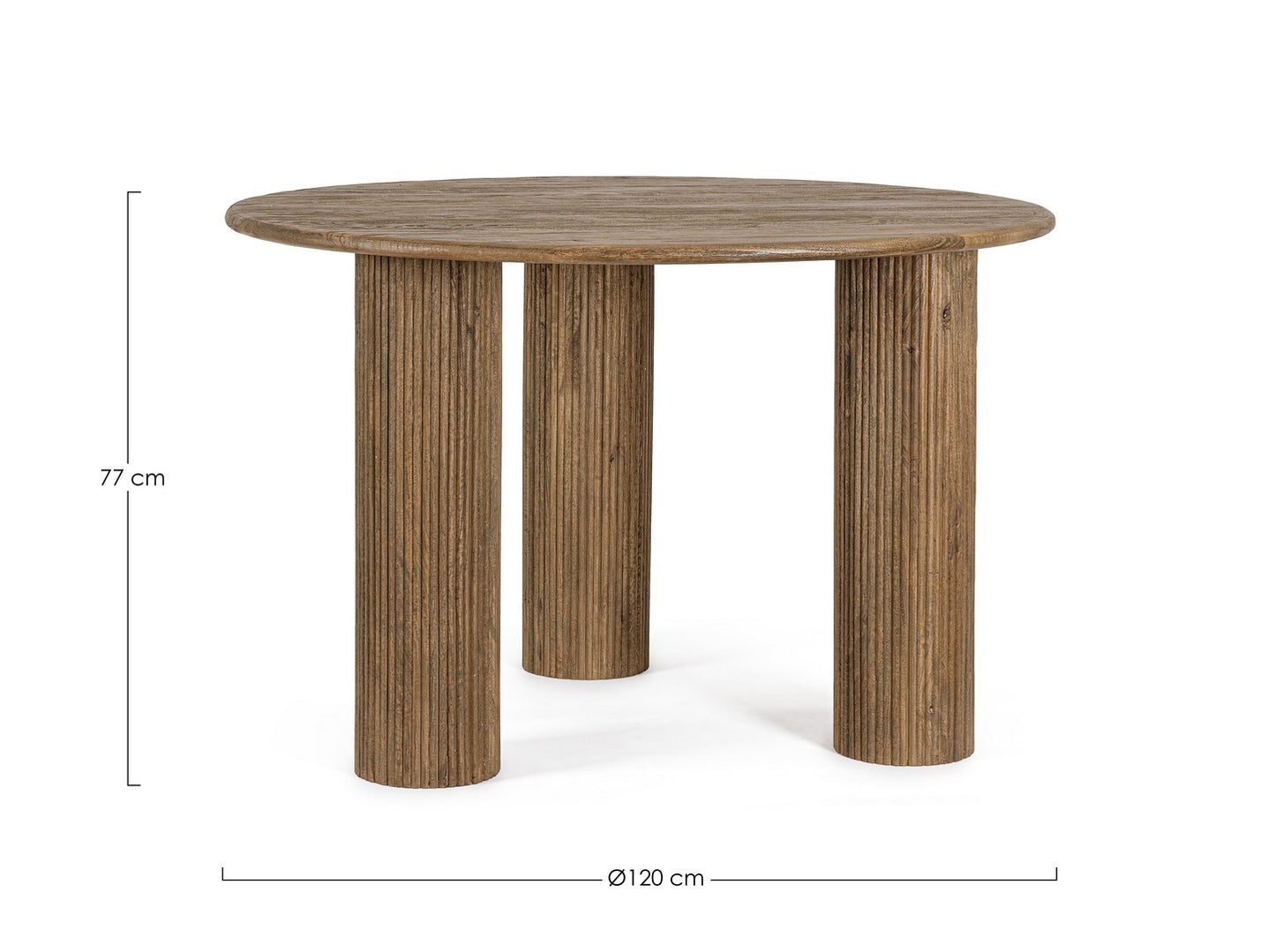 TAVOLO DACCA BROWN D120