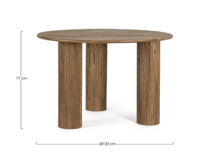 TAVOLO DACCA BROWN D120