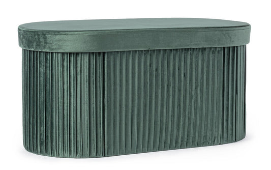 ANDREA BIZZOTTO POUF CONT. JOCELYN OV VELLUTO VERDE