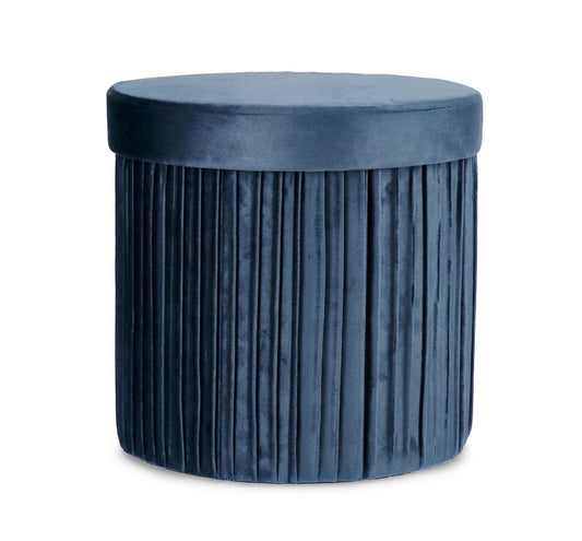 ANDREA BIZZOTTO POUF CONT. JOCELYN TO VELLUTO BLU
