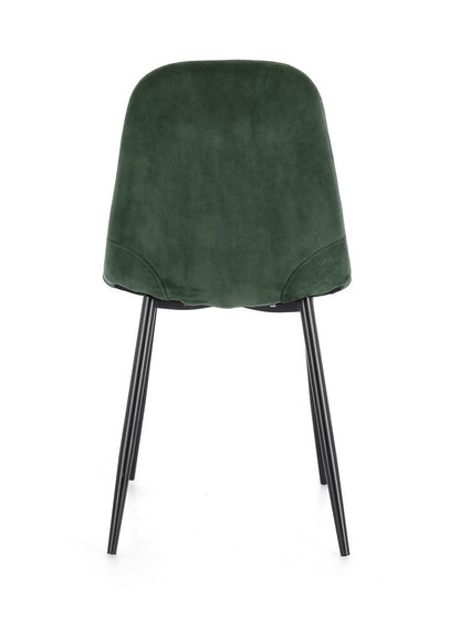 SEDIA SIENNA  VELLUTO VERDE SCURO