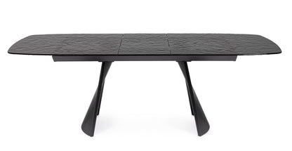 TAVOLO ALLUNGABILE OLIVER VETRO 180-220X90