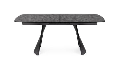 TAVOLO ALLUNGABILE OLIVER VETRO 180-220X90
