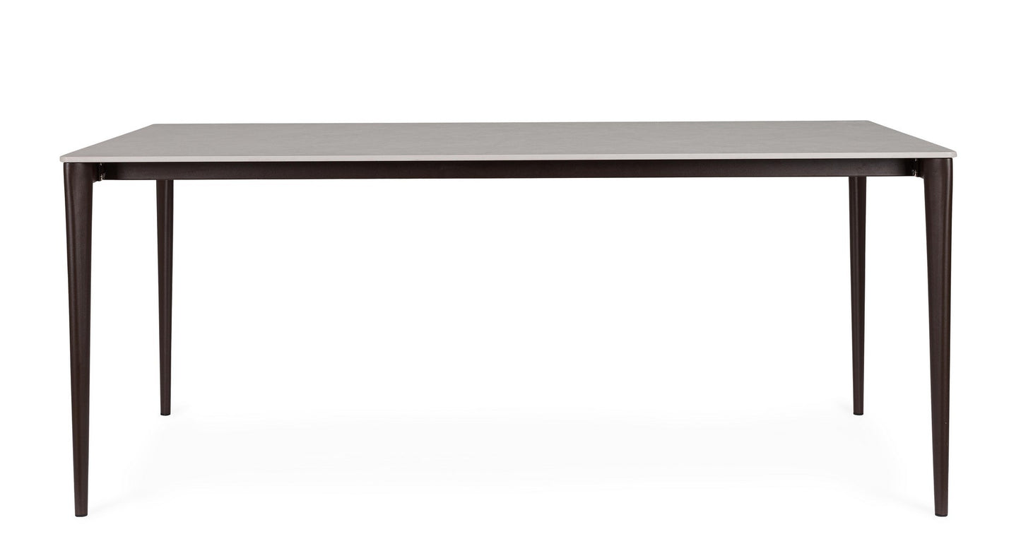 TAVOLO FISSO DADO 180X90 RUST/GRIGIO CHIARO
