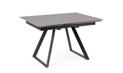 TAVOLO ALLUNGABILE REETA 120/180X90 NERO/GRIGIO