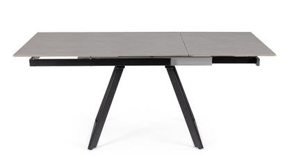 TAVOLO ALLUNGABILE REETA 120/180X90 NERO/GRIGIO